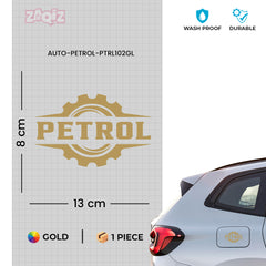 Zaqiz Petrol Mark Label Sticker – Scratch Resistant Vinyl