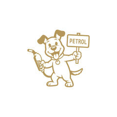 Zaqiz Petrol Text Label Sticker – Waterproof Fuel Cap Mark