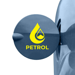 Zaqiz Petrol Print Sticker for Car Cap – Easy to Stick and Remove