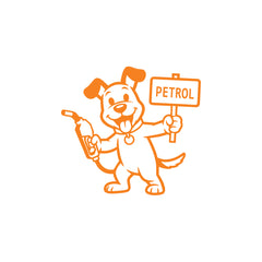 Zaqiz Petrol Text Label Sticker – Waterproof Fuel Cap Mark