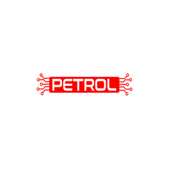 Simple Petrol Fuel Safety Marker Label