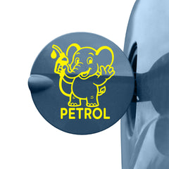 Zaqiz Petrol Tag Adhesive Label for Cars – Clear Fuel Marking