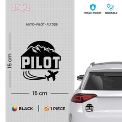 Wings of a Pilot Sticker for Cars
