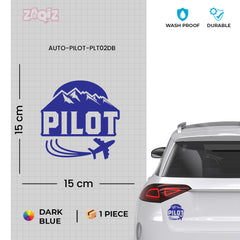 Wings of a Pilot Sticker for Cars