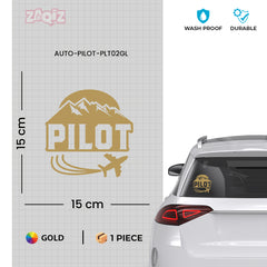 Wings of a Pilot Sticker for Cars