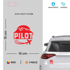 Wings of a Pilot Sticker for Cars