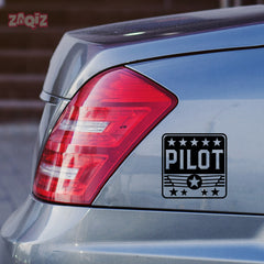 Soaring High Pilot Sticker for Bikes