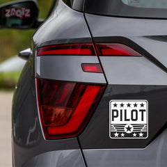 Soaring High Pilot Sticker for Bikes