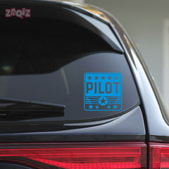 Soaring High Pilot Sticker for Bikes