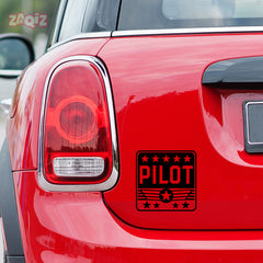 Soaring High Pilot Sticker for Bikes