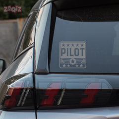Soaring High Pilot Sticker for Bikes