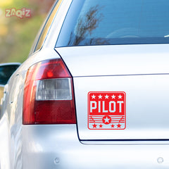 Soaring High Pilot Sticker for Bikes