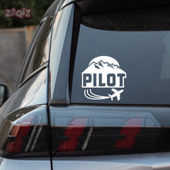 Wings of a Pilot Sticker for Cars