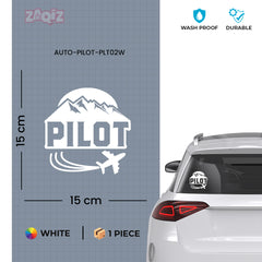 Wings of a Pilot Sticker for Cars
