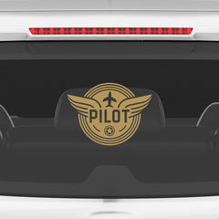 Captain on Board Aviation Decal