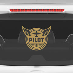 Aviation Enthusiast Badge for Cars