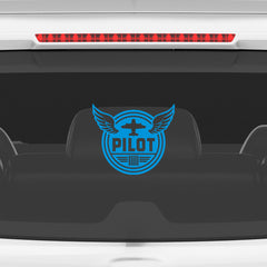 Aviation Enthusiast Badge for Cars