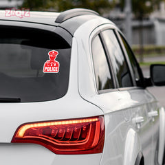 Police Officer on Board Vehicle Sticker