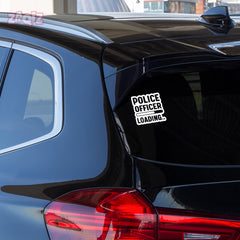 Compact Police Emblem Decal for Trucks