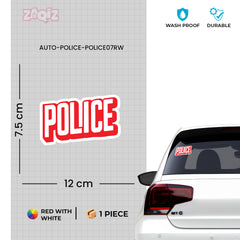 Police Duty Emblem Decal for Vehicles