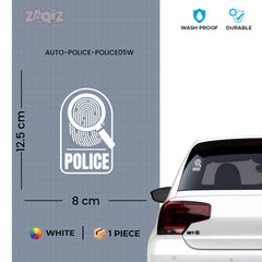 Forensic Safety Police Badge Sticker