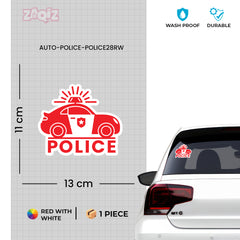 Police Patrol Service Badge Sticker for Road Safety
