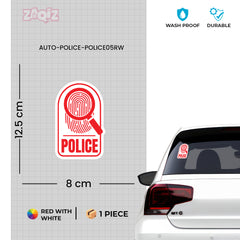 Forensic Safety Police Badge Sticker