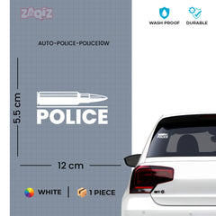 Patriotic Police Badge Sticker for Vehicles