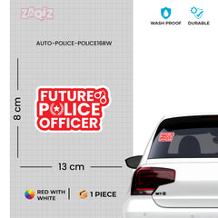Road Safe Police Car Window Sticker