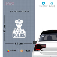 Police Officer on Board Vehicle Sticker