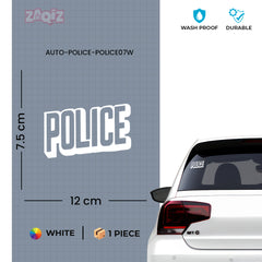 Police Duty Emblem Decal for Vehicles