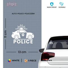Police Patrol Service Badge Sticker for Road Safety