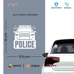 Police Patrol Awareness Car Window Decal