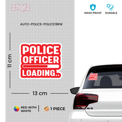 Compact Police Emblem Decal for Trucks