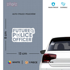 Road Safe Police Car Window Sticker