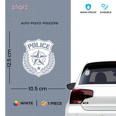 Elegant Police Emblem Decal for SUVs