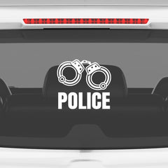Proud Police Handcuff Officer on Board Sticker