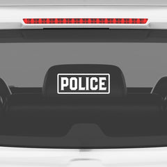 Police Awareness Vehicle Decal for Road Safety