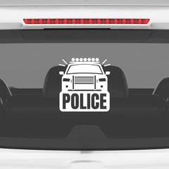 Police Patrol Awareness Car Window Decal