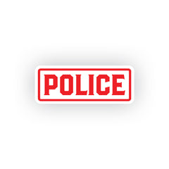 Police Awareness Vehicle Decal for Road Safety