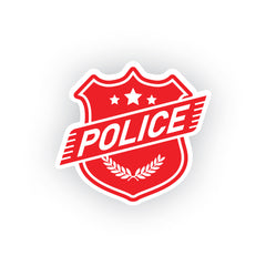 Patriotic Police Shield Sticker for Cars