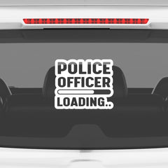 Compact Police Emblem Decal for Trucks