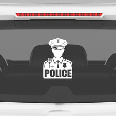 Police Officer on Board Vehicle Sticker
