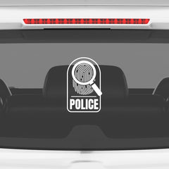 Forensic Safety Police Badge Sticker
