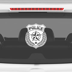 Elegant Police Emblem Decal for SUVs