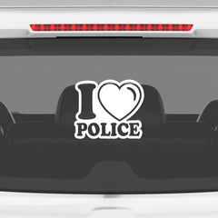 Love Police Duty Car Safety Tag for Awareness