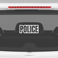 Bold Police Emblem Decal for Cars