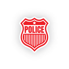 Police Shield Sticker for Vehicle Safety