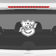 Patriotic Police Shield Sticker for Cars