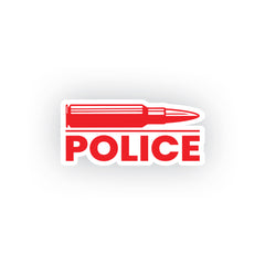 Patriotic Police Badge Sticker for Vehicles